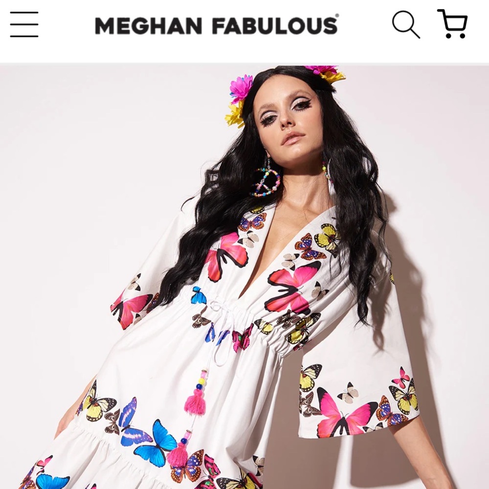 NWT Meghan LA butterfly dress